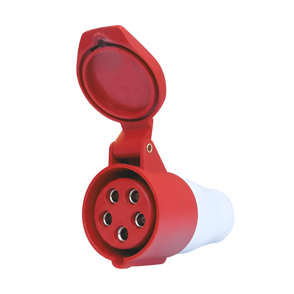Enchufe Industrial Hembra 5x16A W-E0516 240V-415V IP44 Rojo3
