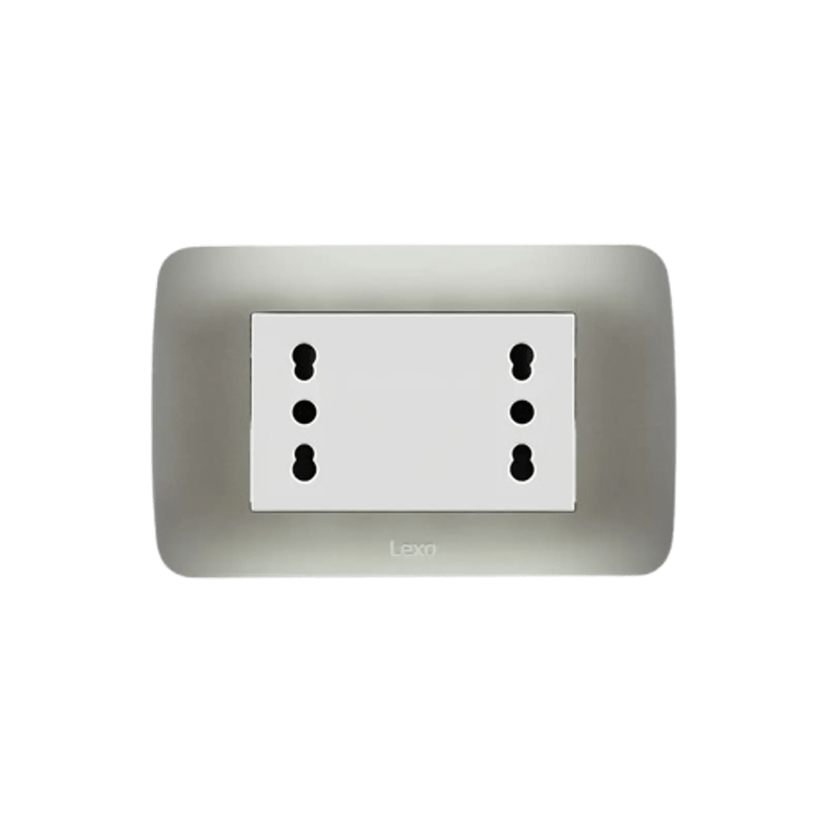 Enchufe Integrado Doble 16 Amp Plateado V-SO-3302 16A SEC1