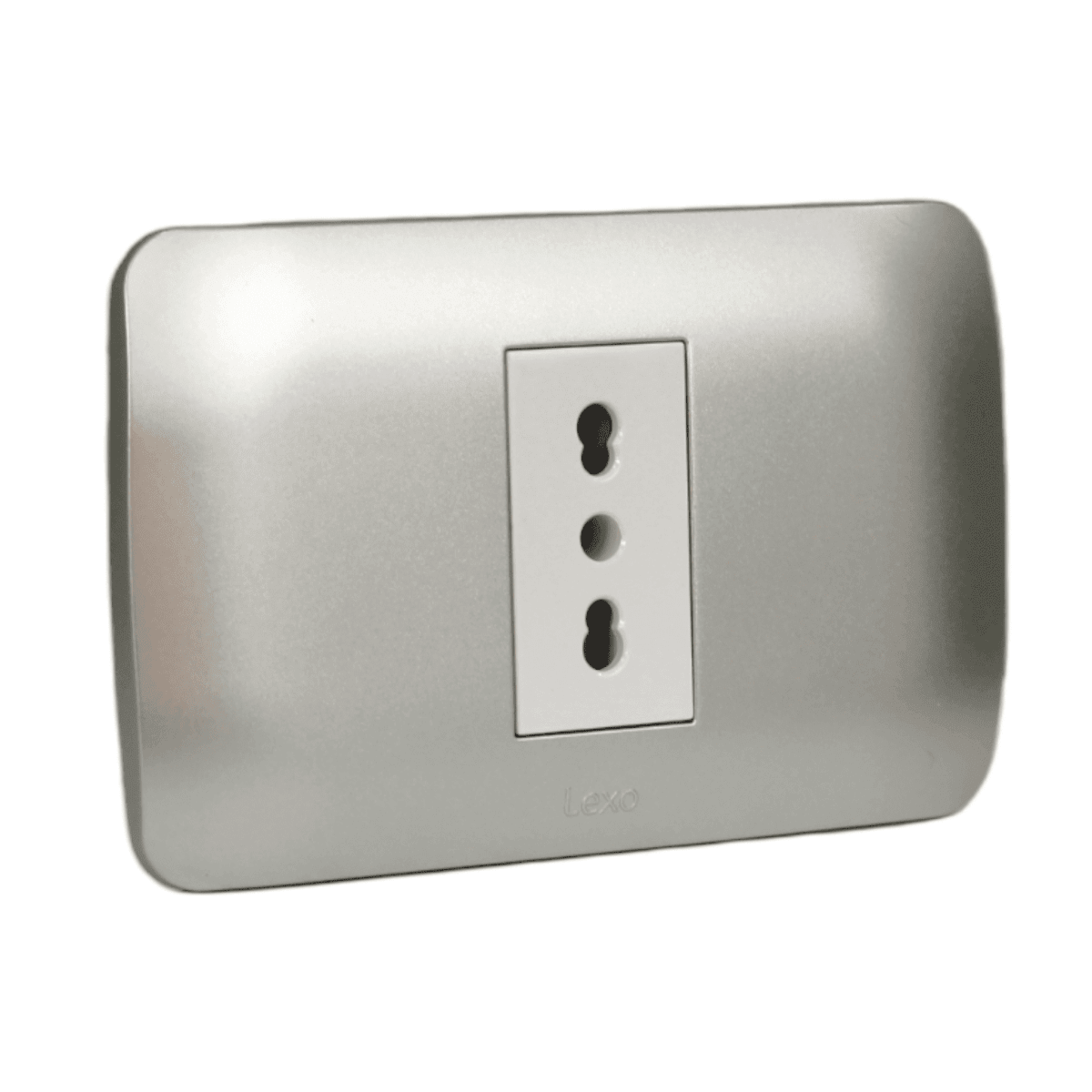 Enchufe Simple 16 Amp Plateado V-SO-3301 16A SEC2