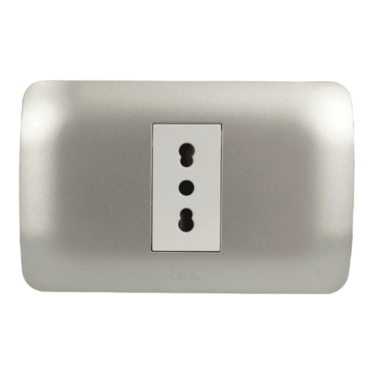 Enchufe Simple 16 Amp Plateado V-SO-3301 16A SEC1