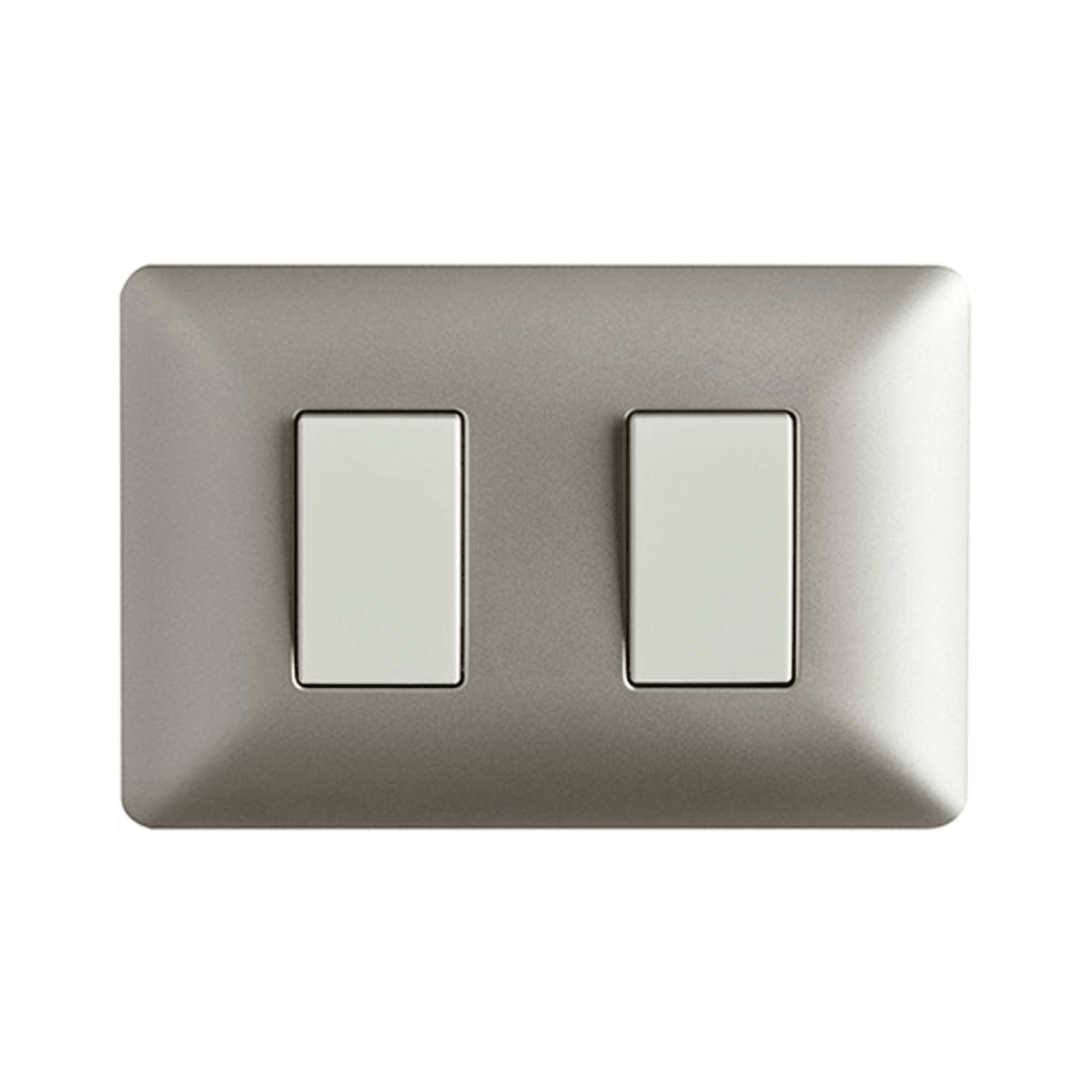 Interruptor Doble Plateado V-SO-3302 10A SEC1