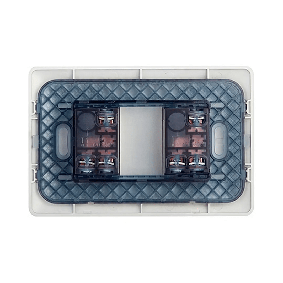 Interruptor Doble Plateado V-SO-3302 10A SEC2