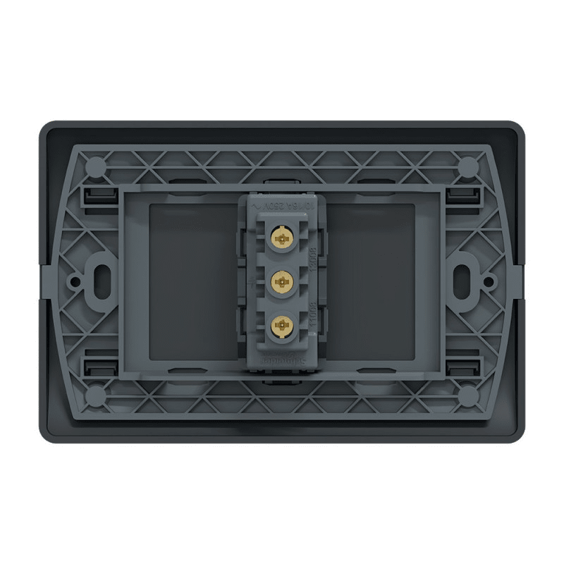 Enchufe  Simple 10 Amp Negro Brillante V-SO-3301 10A SEC2