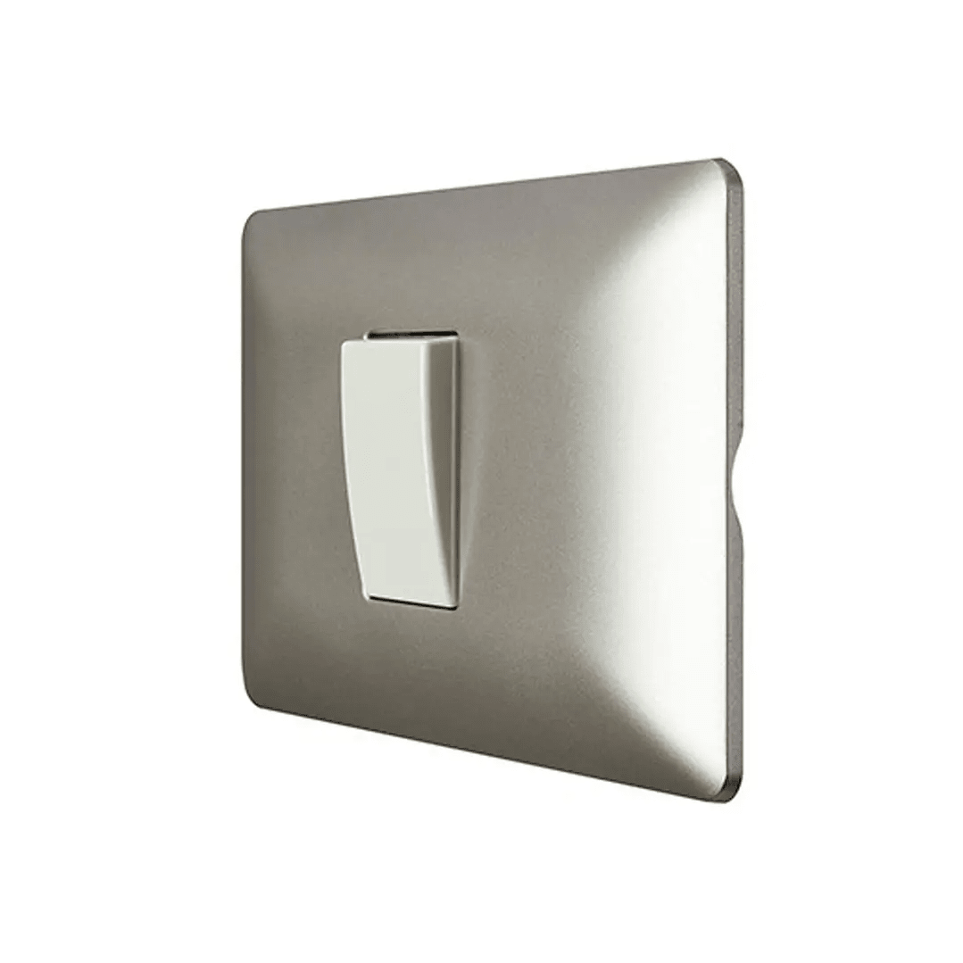 Interruptor  Simple Plateado V-SO-3301 10A SEC3