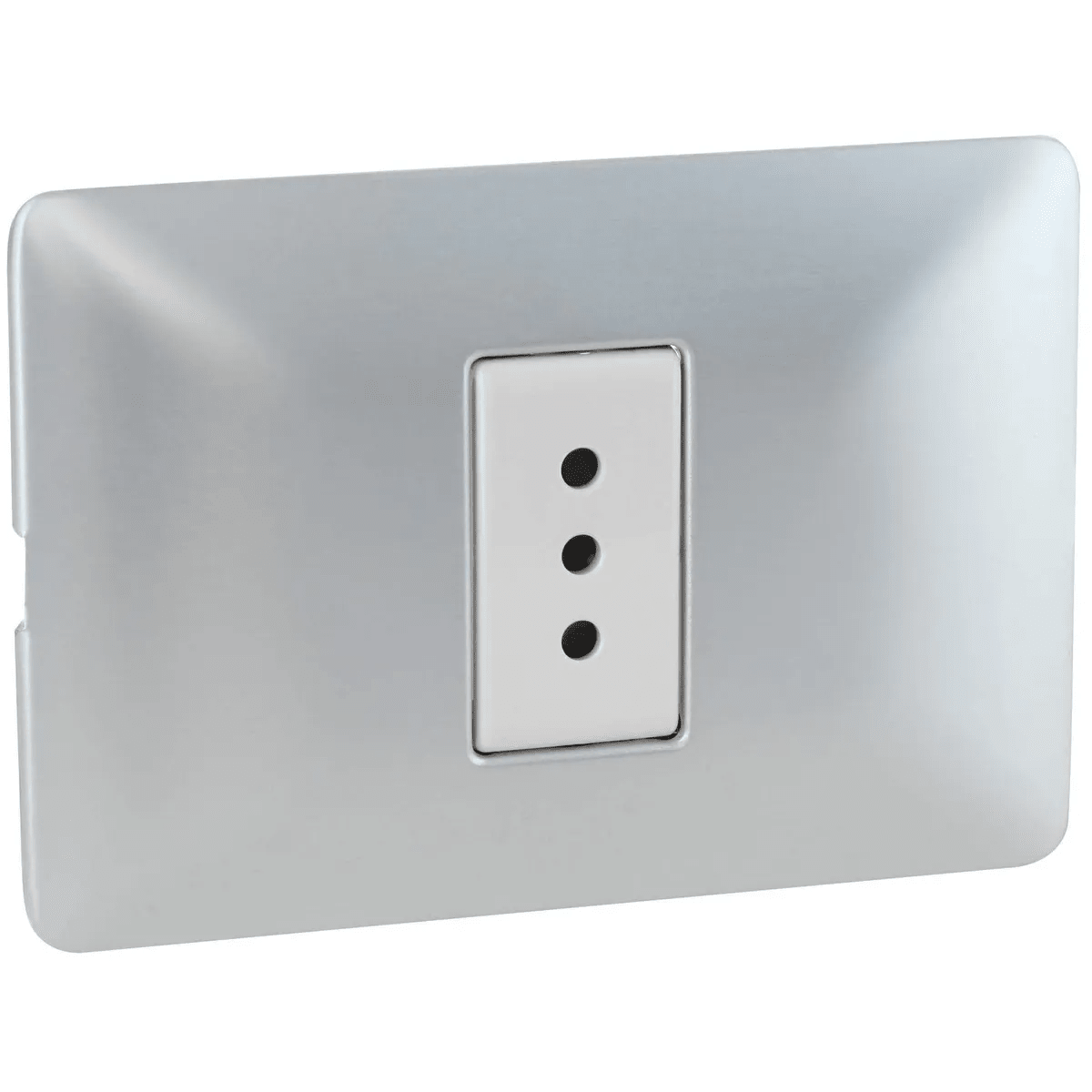 Enchufe  Simple 10 Amp Plateado V-SO-3301 10A SEC1