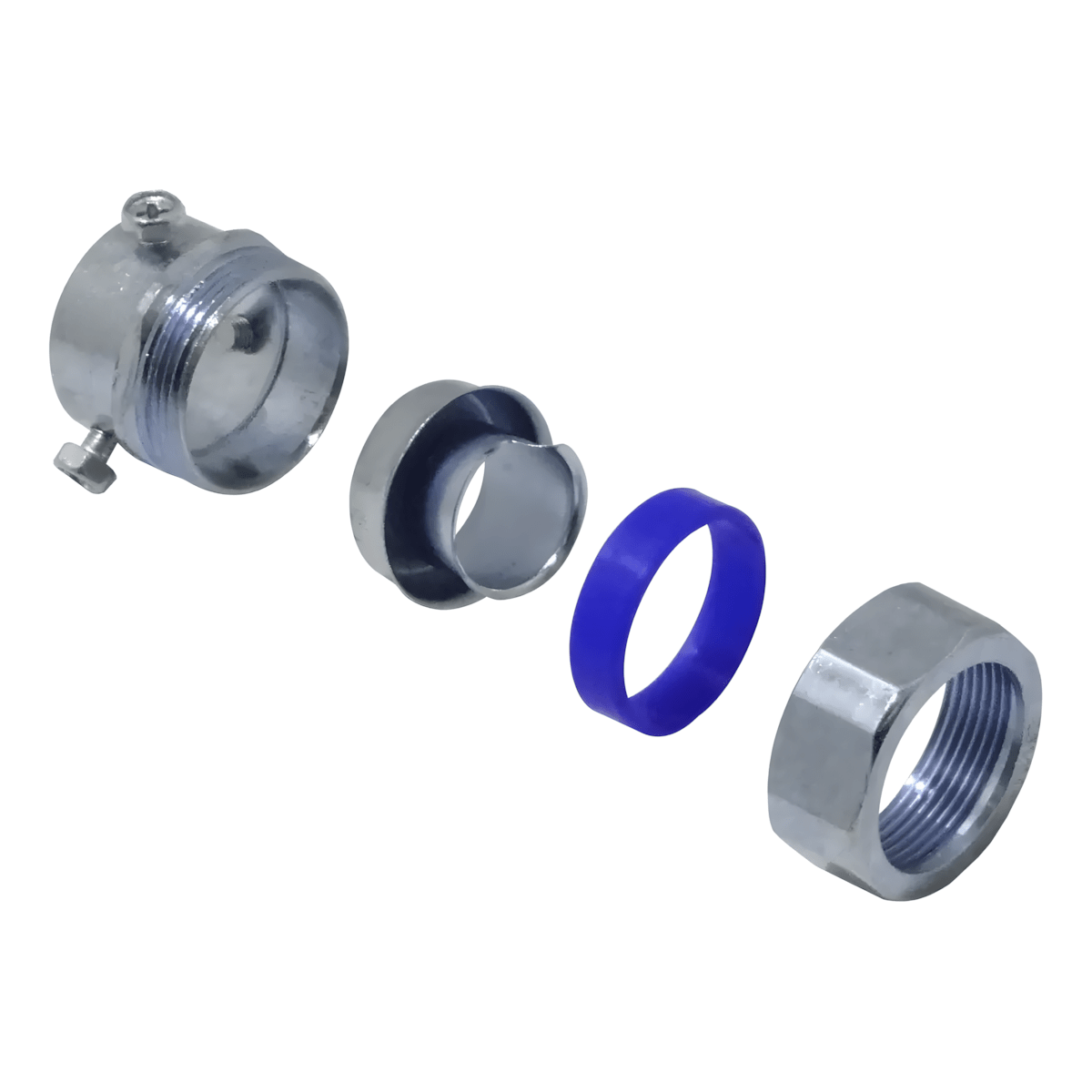 Conector Recto Para Flexible Metálico 32mm2