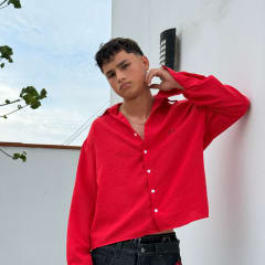 CAMISA LINO ROJA