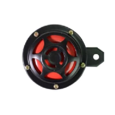 BOCINA NEGRA/ROJA PLATO NORMAL 9 CM 12V1