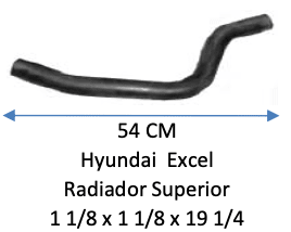 MANGUERA RADIADOR SUPERIOR HYUNDAI EXCEL1