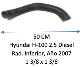 MANGUERA RADIADOR Hyundai H-100 2.5 DieseL AÑO 20071