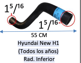 MANGUERA Hyundai New H1 (Todos los años) Rad. Inferior1