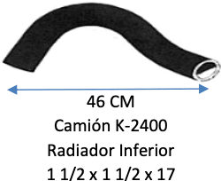 MANGUERA Camión K-2400 Radiador Inferior1