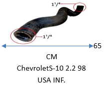 MANGUERA ChevroletS-10 2.2 98 USA INF.1
