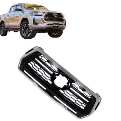 MASCARA NEGRA M/CROMADA / TOYOTA HILUX 2.4 ROCCO DIESEL 4x4 2016/20251