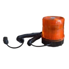 BALIZA LED AMBAR CON IMAN 12/24V 10.5B/11.5A/11 CM DIAMETRO SUPERIOR