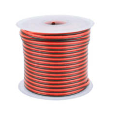 CABLE INSTALACION PARALELO NEGRO/ROJO 18GA 30MT