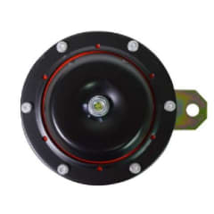 BOCINA NEGRA/ROJA PLATO NORMAL 10 CM 12V
