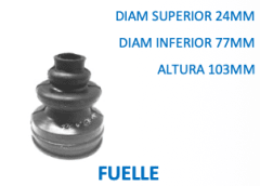 FUELLE PEUGEOT 206 - 307 - 405 (RUEDA) 25 X 74 MM