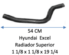 MANGUERA RADIADOR SUPERIOR HYUNDAI EXCEL
