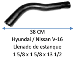 MANGUERA LLENADO ESTANQUE HYUNDAI/ NISSAN V16