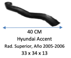 MANGUERA RADIADOR SUPERIOR HYUNDAI ACCENT 2005-2006