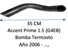 MANGUERA Accent Prime 1.5 (G4EB) Bomba Termostato Año 2006