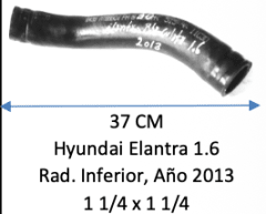 MANGUERA Rad. Inferior, Año 2013 HYUNDAI ELANTRA