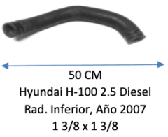 MANGUERA RADIADOR Hyundai H-100 2.5 DieseL AÑO 2007