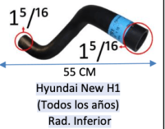 MANGUERA Hyundai New H1 (Todos los años) Rad. Inferior