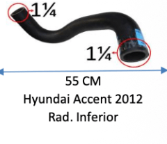 MANGUERA Hyundai Accent 2012 Rad. Inferior