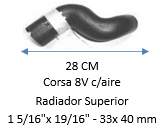 MANGUERA Corsa 8V c/aire Radiador Superior