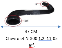 MANGUERA Chevrolet N-300 1.2  11-05 InfERIOR