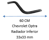MANGUERA Chevrolet Optra Radiador Inferior 33x33 mm