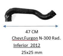 MANGUERA Chevr.Furgon N-300 Rad. Inferior  2012 25x25 mm
