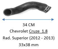 MANGUERA Chevrolet Cruze  1.8 Rad. Superior (2012 - 2013) 33x38 mm