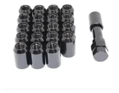 H39-19BN TUERCAS DE RUEDA SEGURIDAD + DADO M12*1.25 NEGRO