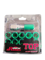 JUEGOS DE TUERCA DE RUEDA 16PCS +DADO M12*1.5 VERDE