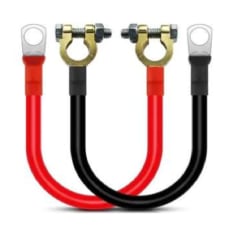 JUEGO CABLE P/BATERIA PASA CORRIENTE 50 CM