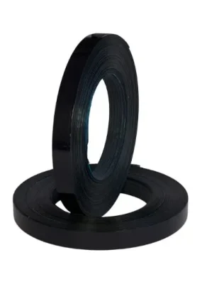 TAPA CANTO PVC 22 X 1.0MM NEGRO ALTO BRILLO (ROLLO DE 25 METROS)1