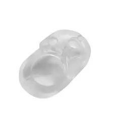 SOPORTE P/VIDRIO TRANSPARENTE (50 UNIDADES)