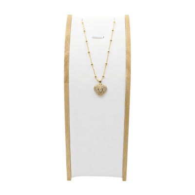 Collar Corazón Circones - Baño de Oro 18K1