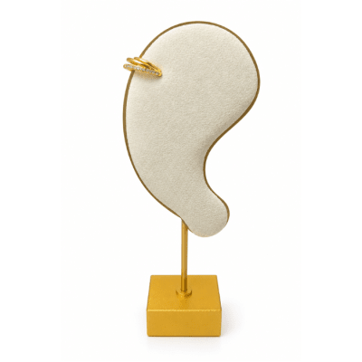 Earcuff Triple Circones - Baño de Oro 18K1