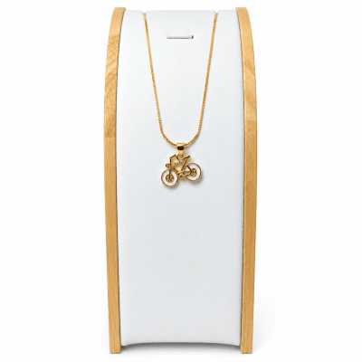 Collar Bicicleta - Baño de Oro 18K1