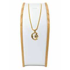 Collar Luna y Estrella - Baño de Oro 18K