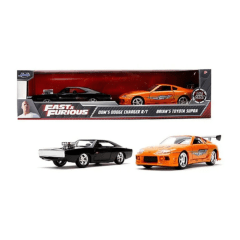 Auto Duo Dodge Charger RT & Toyota Supra - Rápido y Furioso - Escala 1:32