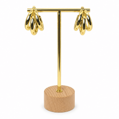 Aros Triple, Tipo C - Baño de Oro 18K