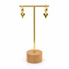 Aros Corazón - Baño de Oro 18K