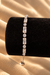 zirconia rectangular circular blanco