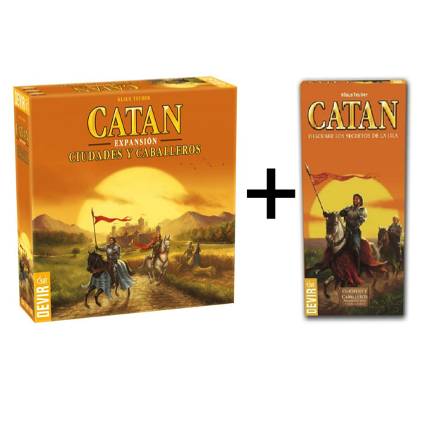 Pack Catan Ciudades y Caballeros (juego base + ampliación)