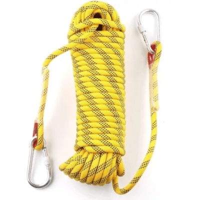 CUERDA COLOR AMARILLO 25 MTS CON MOSQUETON1